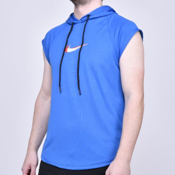T-shirt with hood Nike Blue art bezf-3